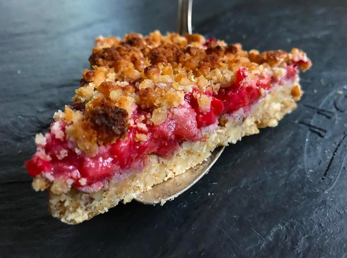 Keto Desserts To Buy
 Keto Strawberry Rhubarb Crumble Grain Free No Sugar Added