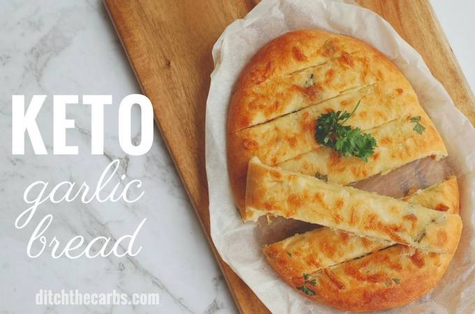 Keto Garlic Bread
 Cheesy Keto Garlic Bread only 1 5g net carbs and