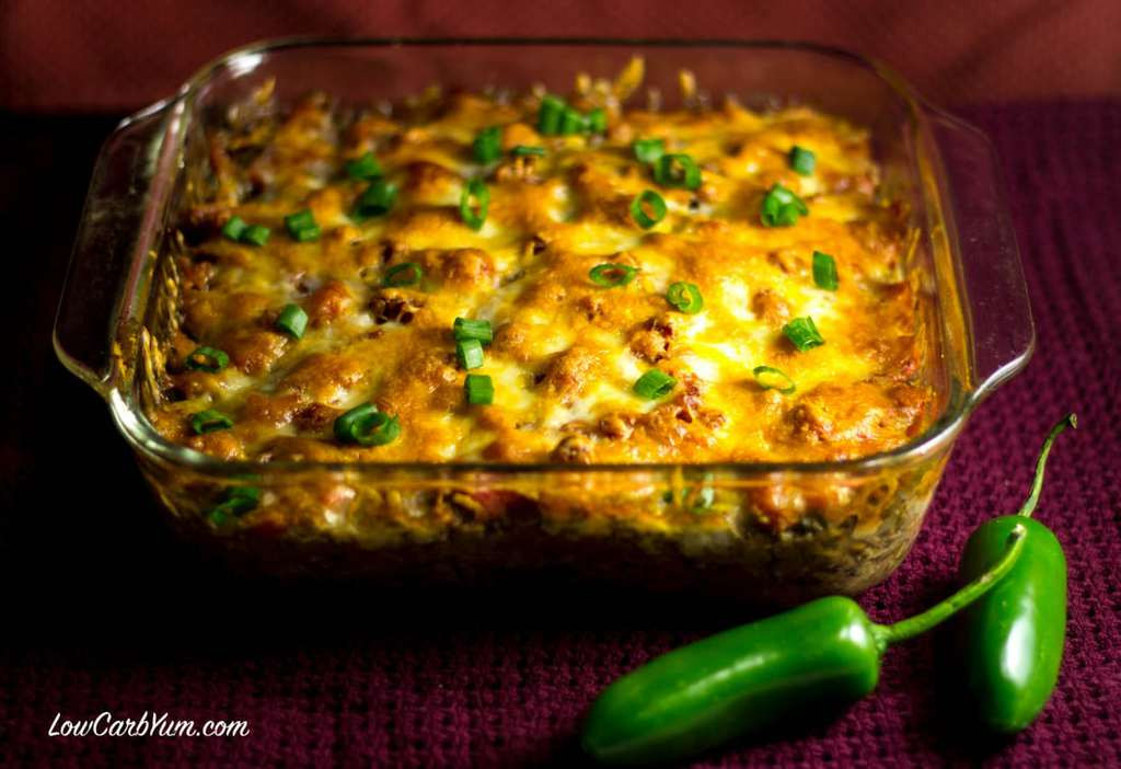 Keto Ground Beef Casserole
 Southwest Casserole with Ground Beef and Beans