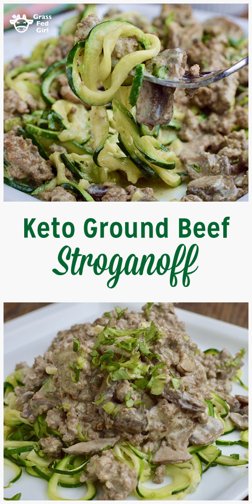 Keto Ground Beef Stroganoff
 Keto Ground Beef Stroganoff Noodles