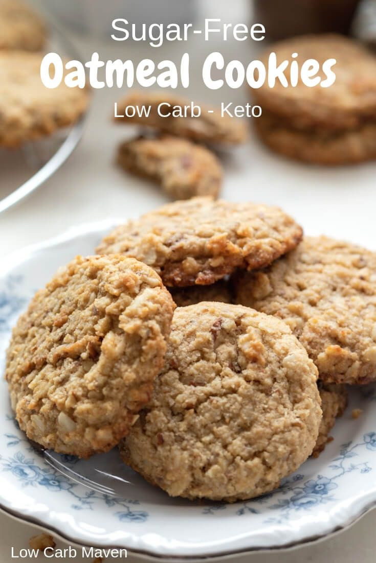 Keto Oatmeal Cookies
 These sugar free oatmeal cookies are perfect for your low