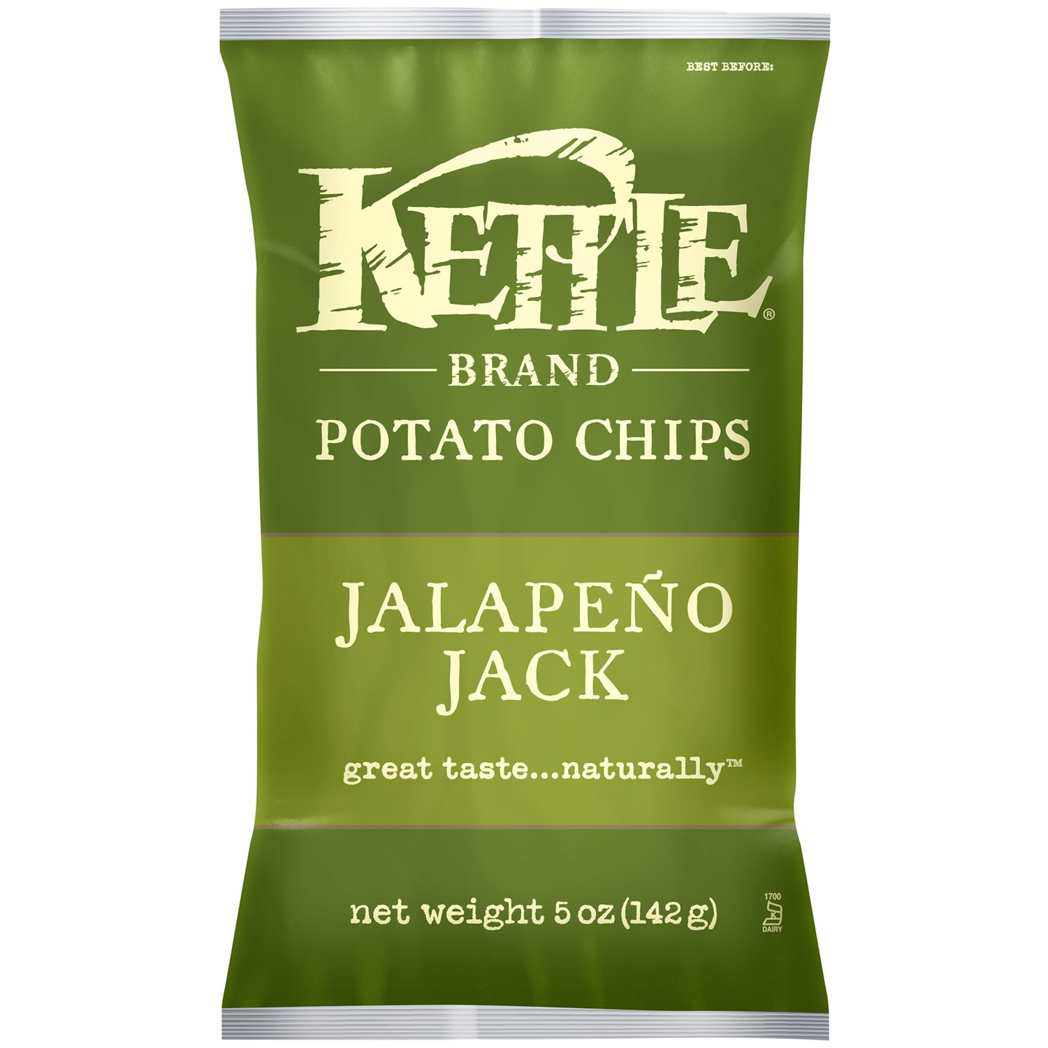 Kettle Potato Chips
 Kettle Foods Potato Chips Jalapeno Jack 5 oz Pack of 15