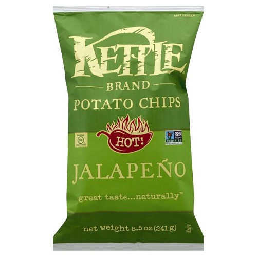 Kettle Potato Chips
 Kettle Brand Potato Chip Hot Jalapeno 8 5 oz bag