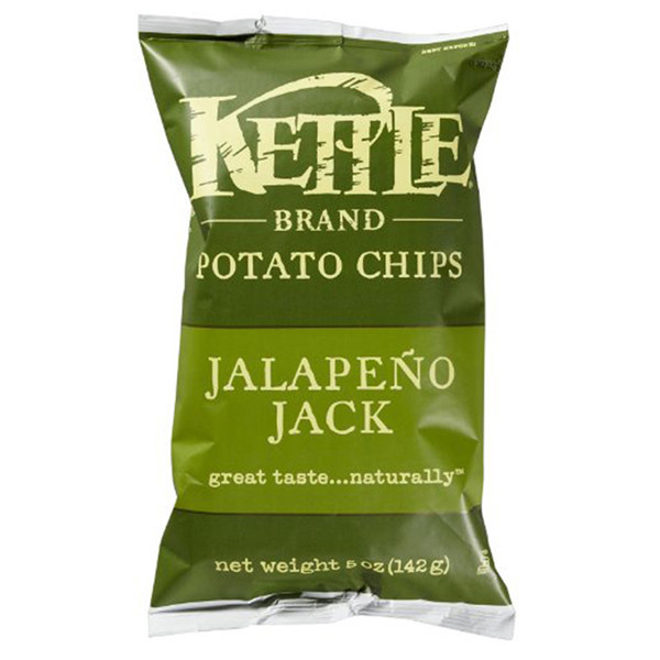 Kettle Potato Chips
 Kettle Brand Jalapeno Potato Chips 5 oz Bags Pack of 15