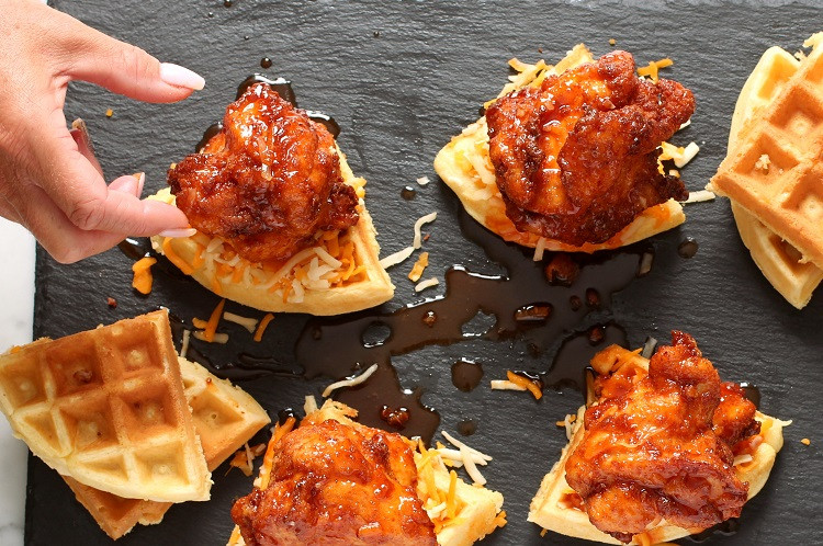 Kfc Chicken And Waffles
 Pickled Fried Chicken and Waffles with Sriracha Butter and