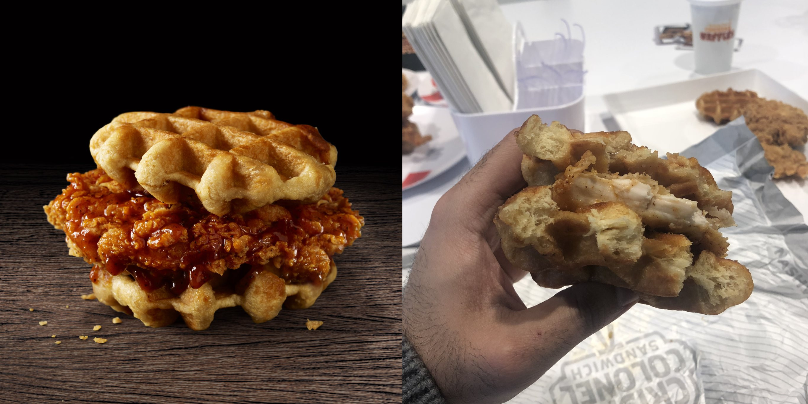 Kfc Chicken And Waffles Review
 KFC chicken and waffles food review Business Insider