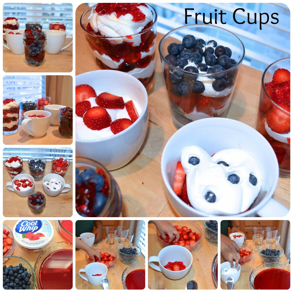 Kid Dessert Recipe
 Easy Fun Kid Recipe Fruit Cups with Jello and Cool Whip