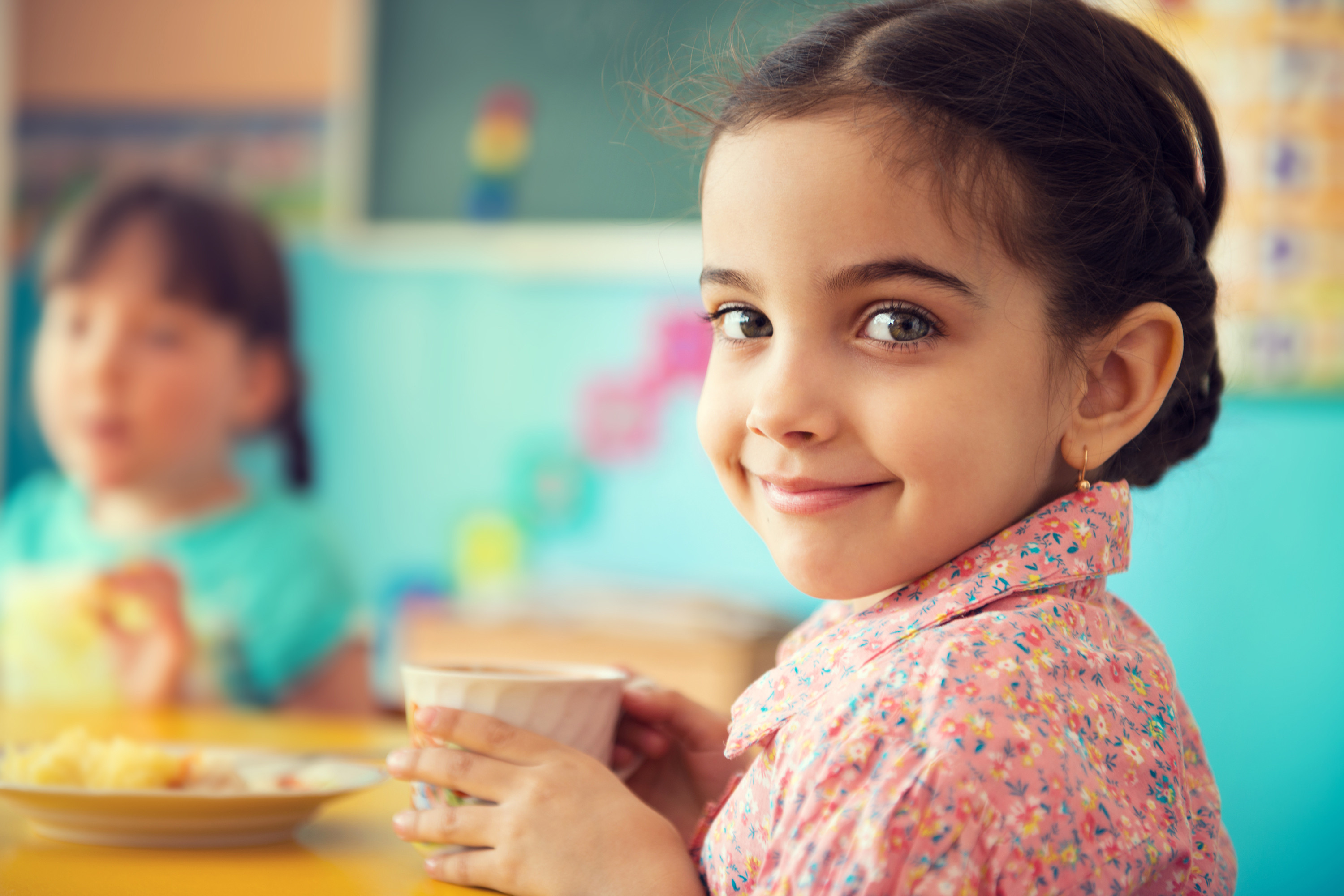 Kids Eating Breakfast
 School Breakfasts Support Healthy Weight Study Shows