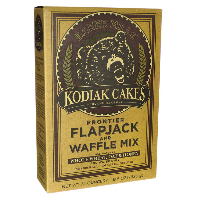 Kodiak Cakes Waffles
 Baker Mills Kodiak Cakes Flapjack & Waffle Mix Whole Wheat