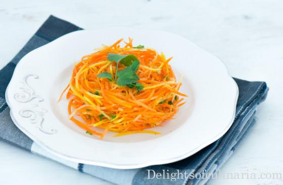 Korean Carrot Salad
 Korean Carrot Salad Delights Culinaria