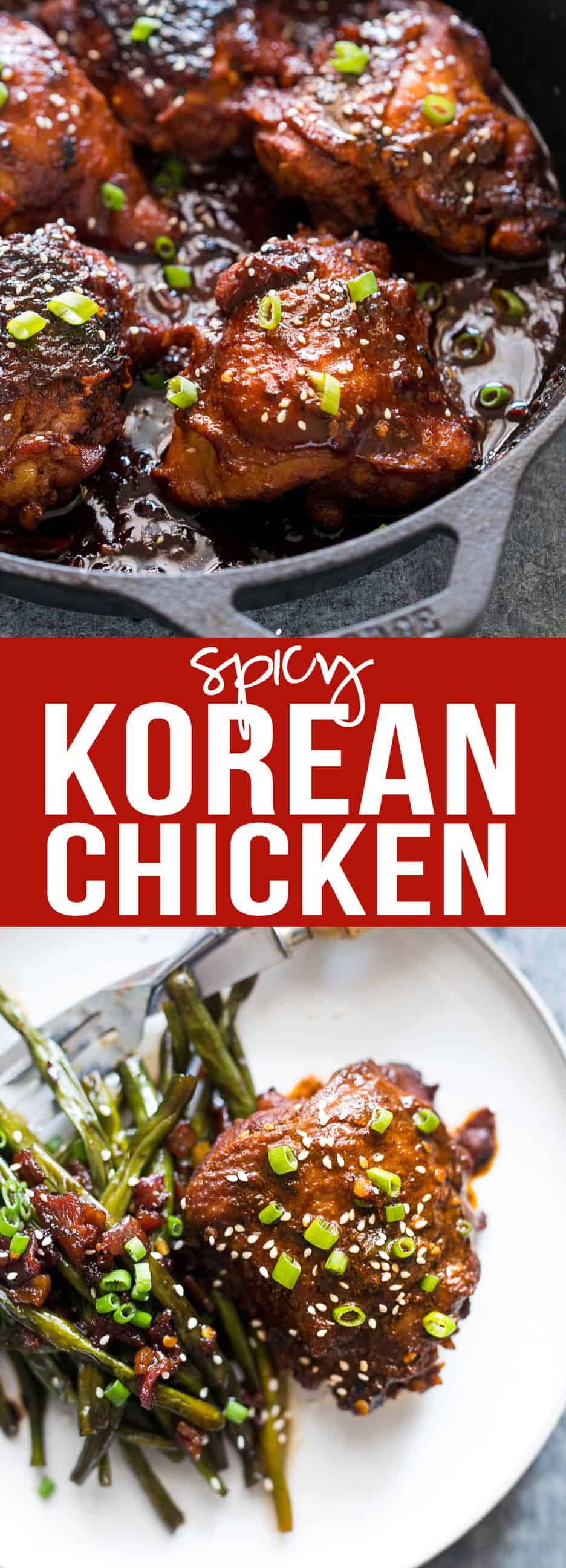 Korean Chicken Thighs
 Spicy Korean Chicken Thighs in Gochujang Sauce