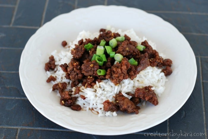 Korean Ground Beef Recipe
 Super easy Korean beef and rice