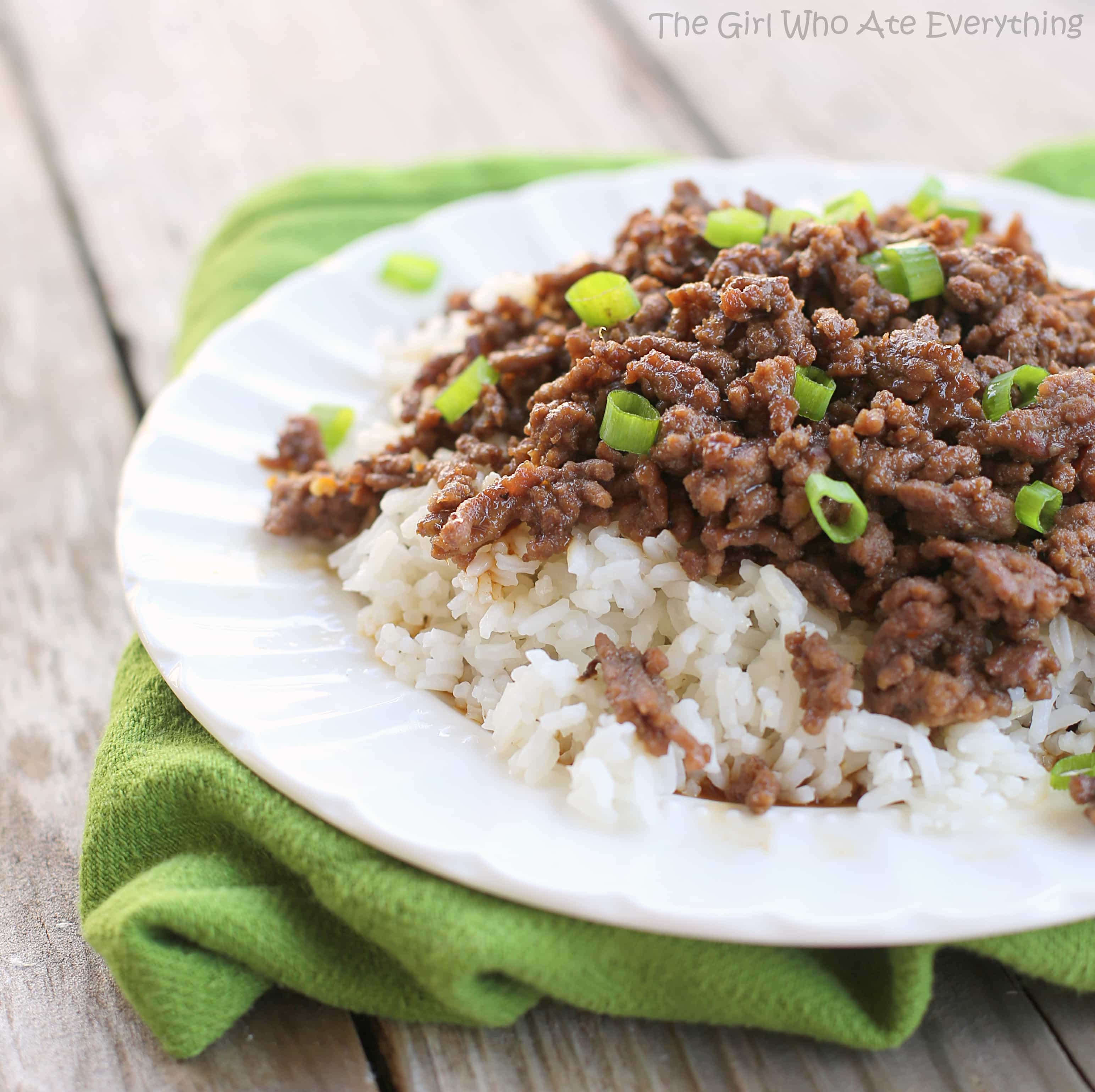 Korean Ground Beef Recipe
 Cheater Korean Beef