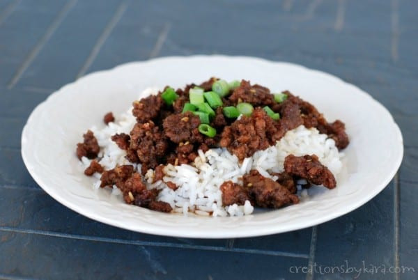 Korean Ground Beef Recipe
 Super easy Korean beef and rice