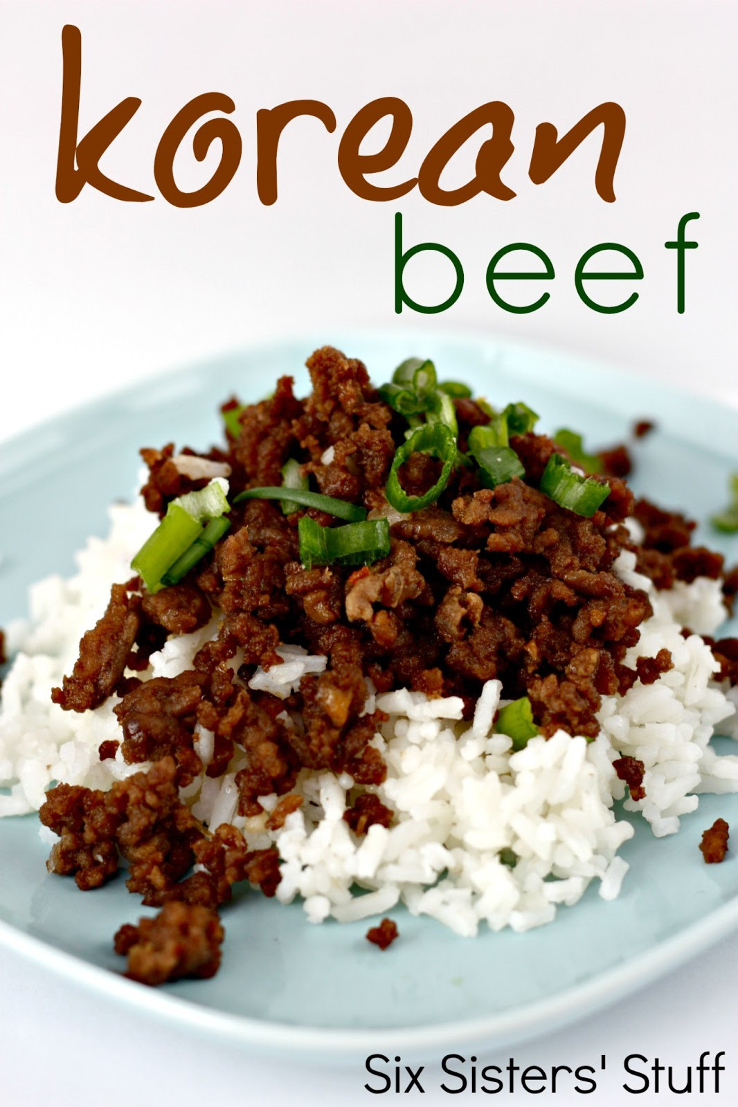 Korean Ground Beef Recipe
 Korean Beef and Rice Recipe