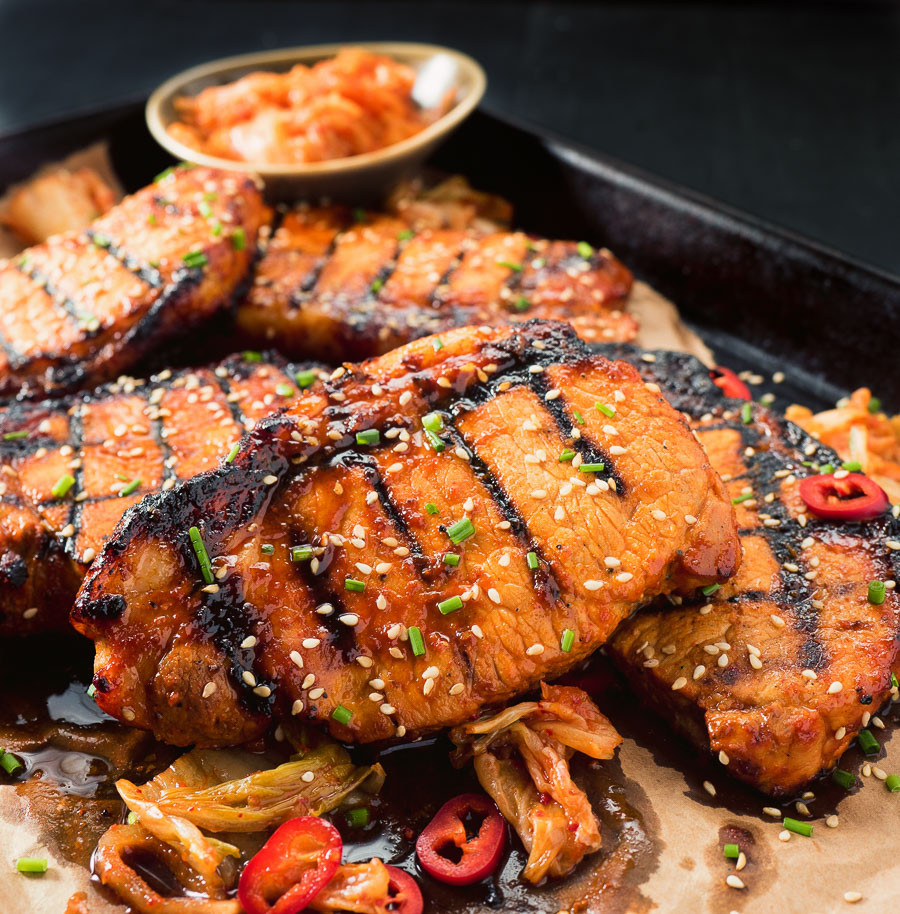 Korean Pork Chops
 Korean Style Pork Chops