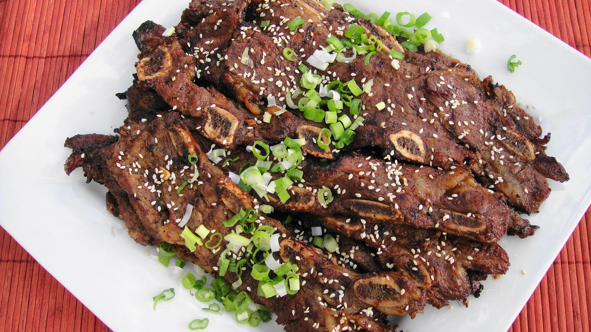 Korean Pork Ribs
 Korean Beef Short Ribs Galbi or Kalbi