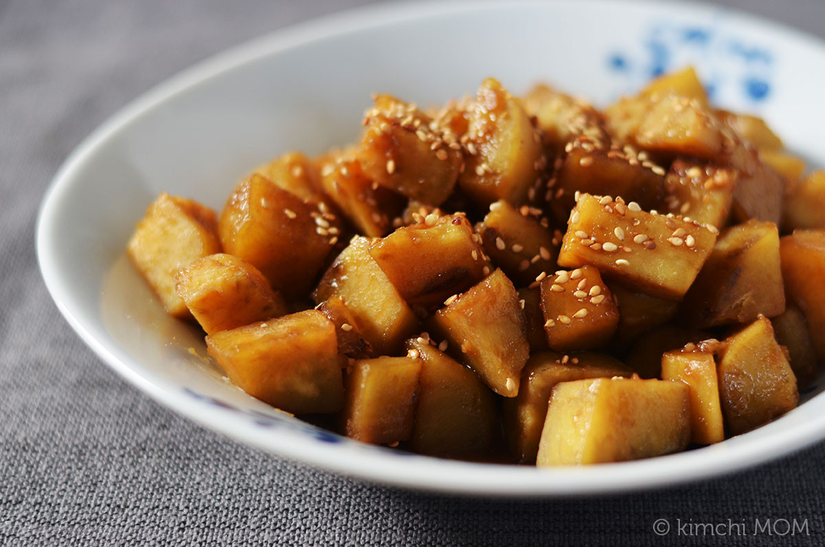 Korean Potato Side Dish
 Sweet Potato Jorim