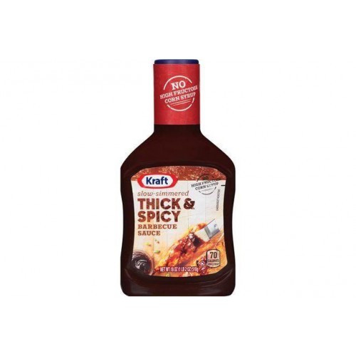 Kraft Bbq Sauce
 Kraft Thick & Spicy Barbecue Sauce 510g 18oz Pack of 3