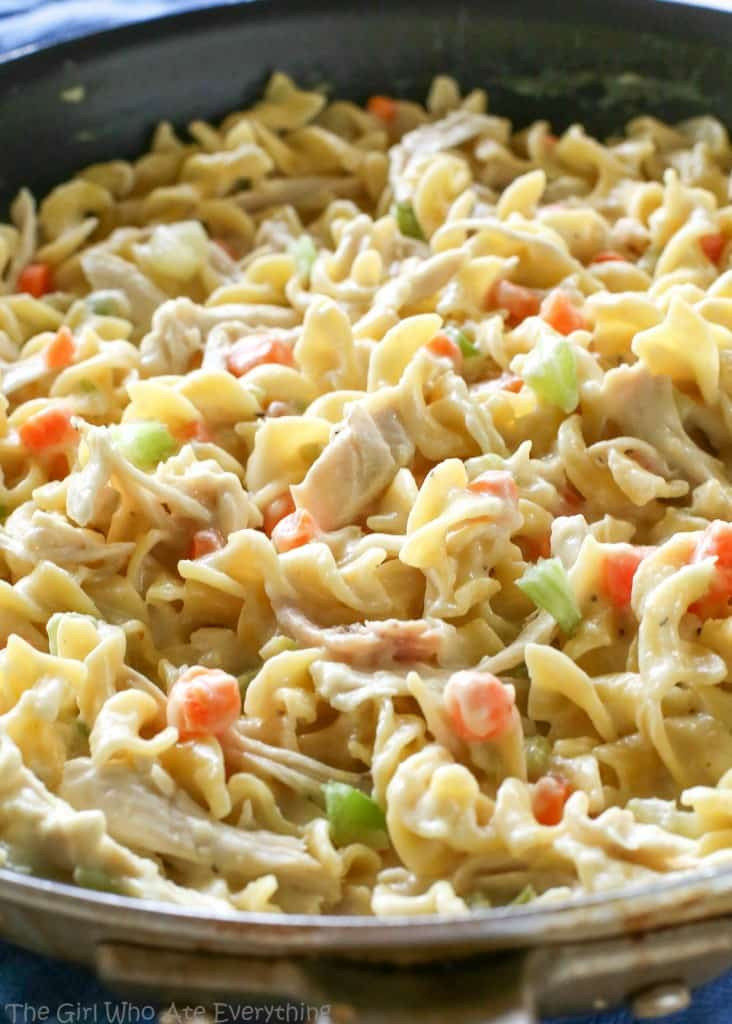 Kraft Chicken Noodle Dinner
 Creamy Chicken Noodle Skillet The Girl Who Ate Everything
