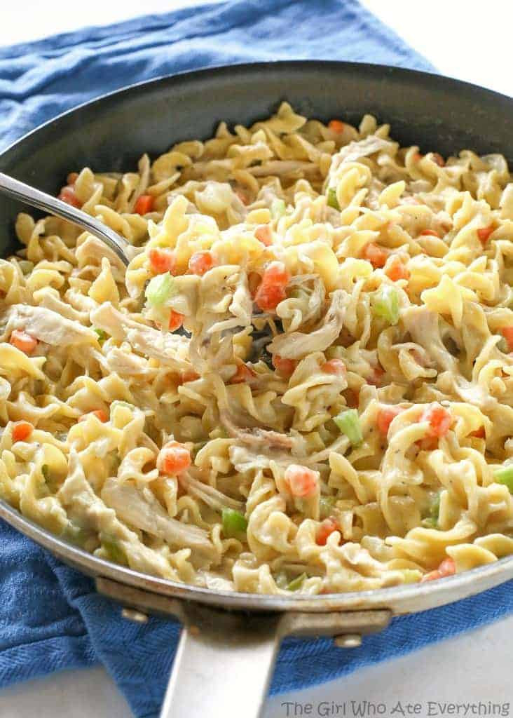 Kraft Chicken Noodle Dinner
 Creamy Chicken Noodle Skillet The Girl Who Ate Everything