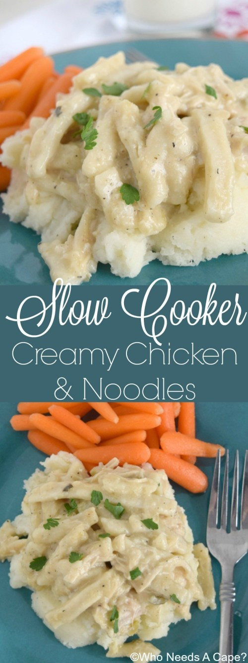 Kraft Chicken Noodle Dinner
 Slow Cooker Creamy Chicken & Noodles Who Needs A Cape