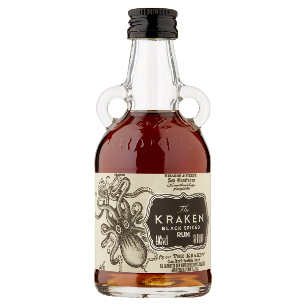 Kraken Rum Drinks
 Kraken Black Spiced Rum 5cl Miniature DrinkSupermarket