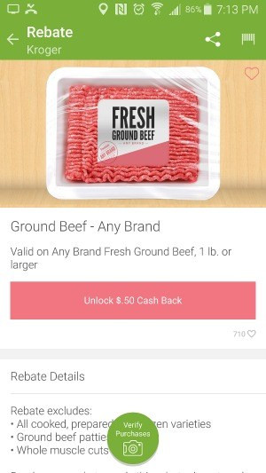 Kroger Ground Beef
 ground beef ibotta I Heart Kroger