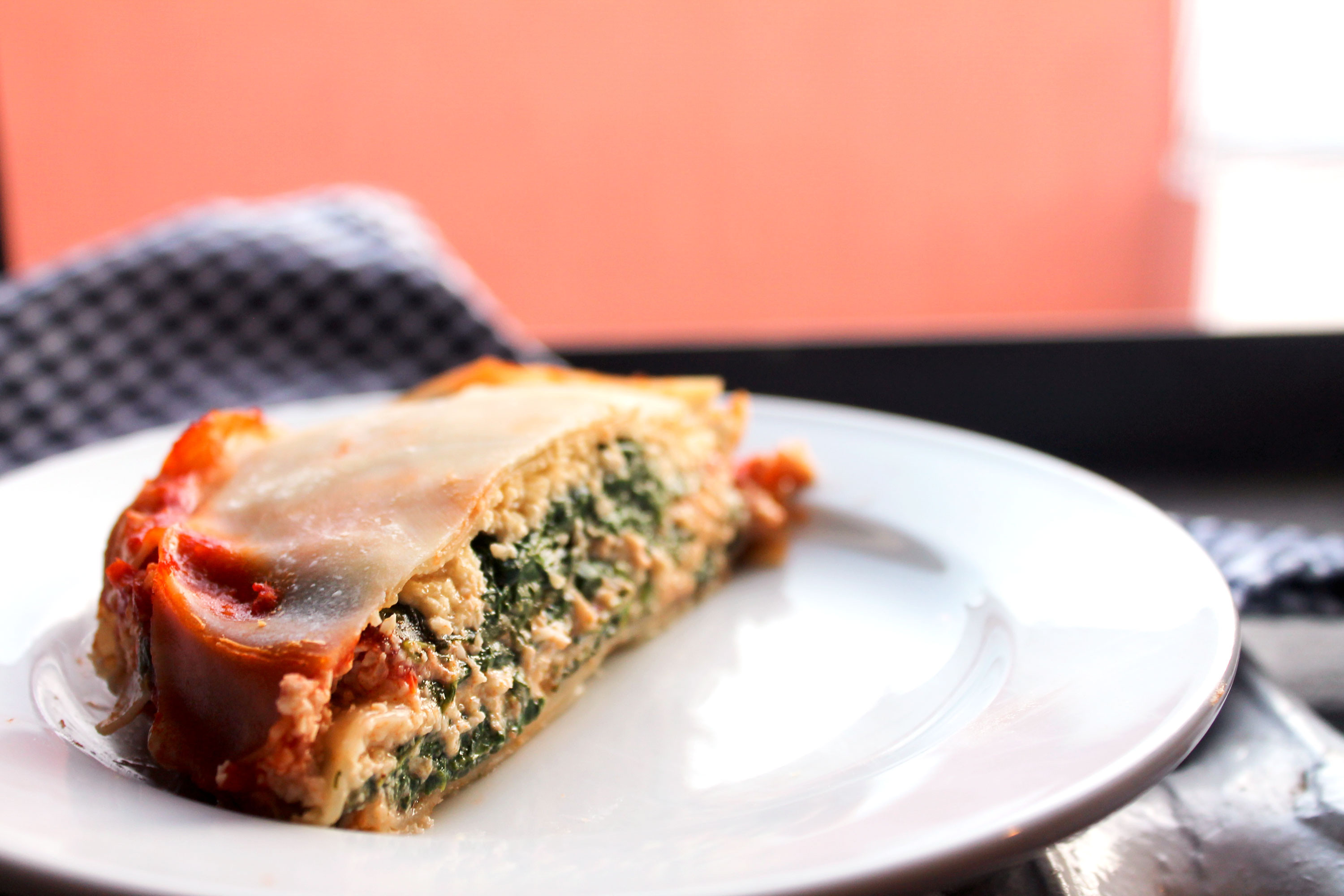 Lasagna For Two
 Vegan Ricotta and Spinach Lasagna for Two