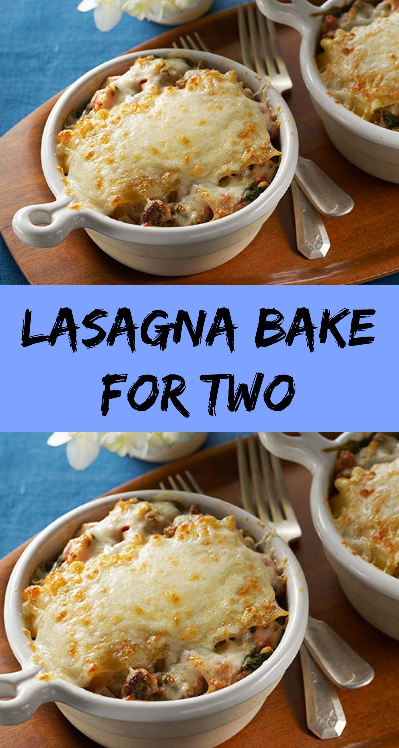 Lasagna For Two
 Lasagna Bake For Two – My Honeys Place