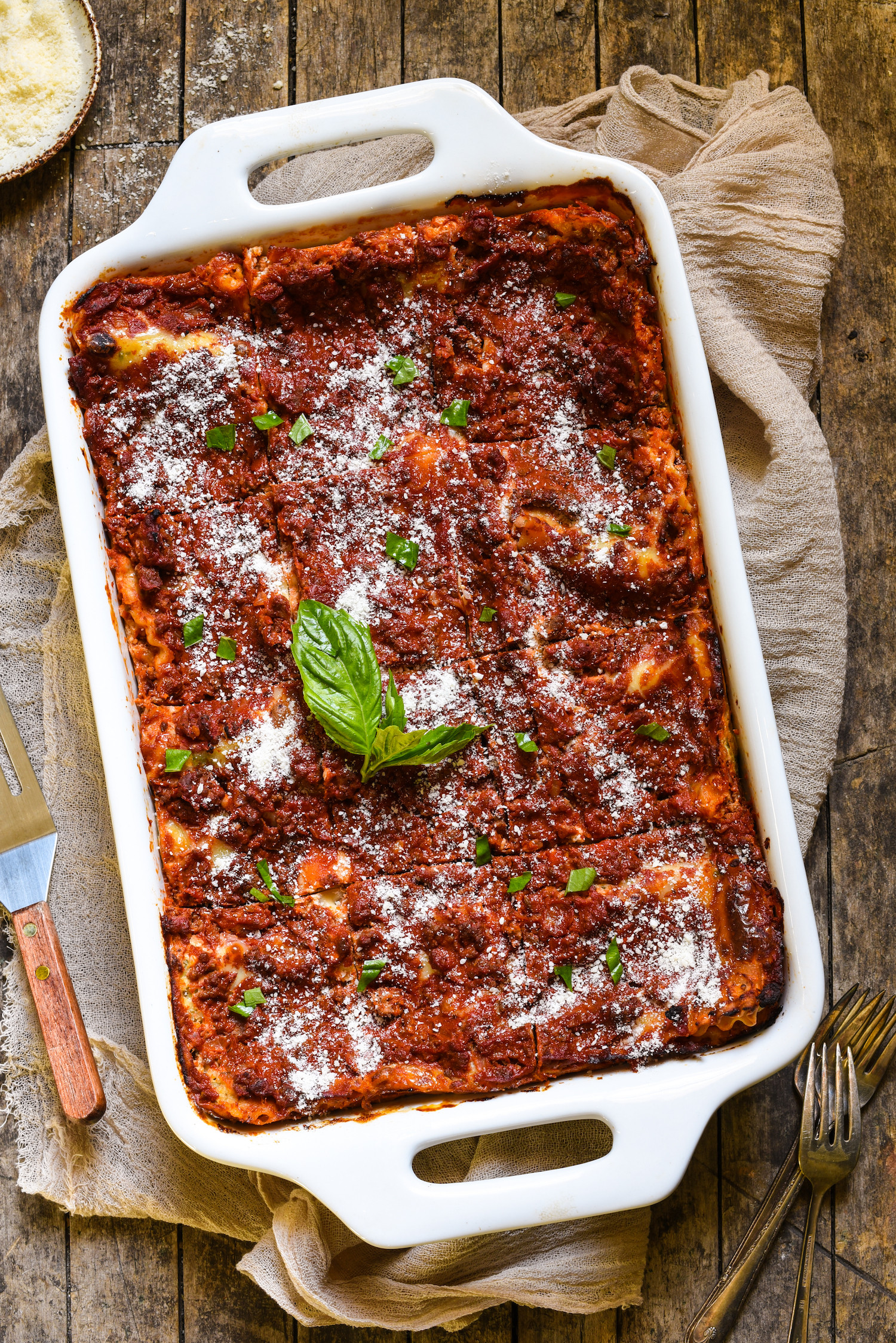 Lasagna For Two
 Lasagna with Cottage Cheese Cottage Cheese Lasagna