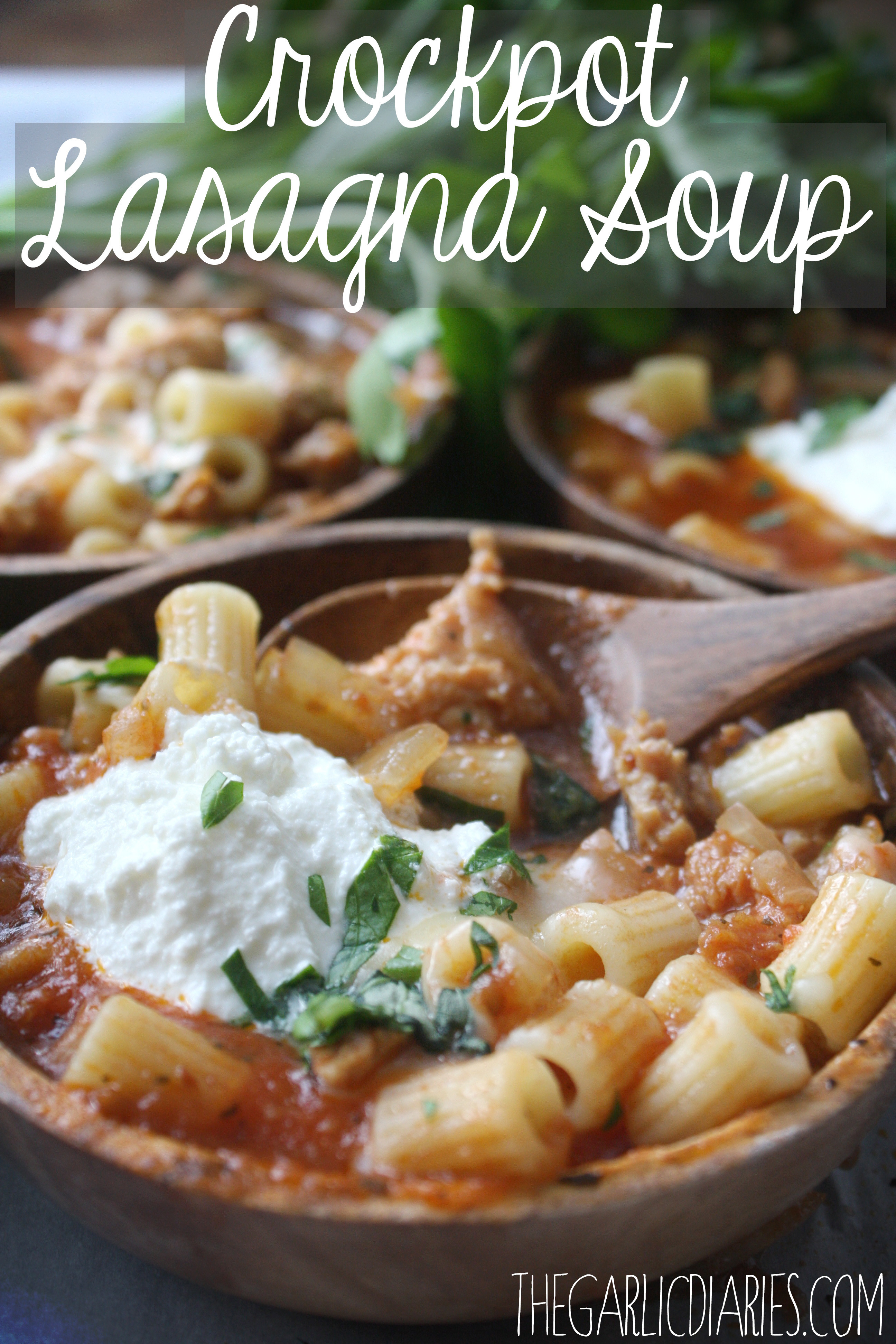 Lasagna Soup Crock Pot
 Crock Pot Lasagna Soup