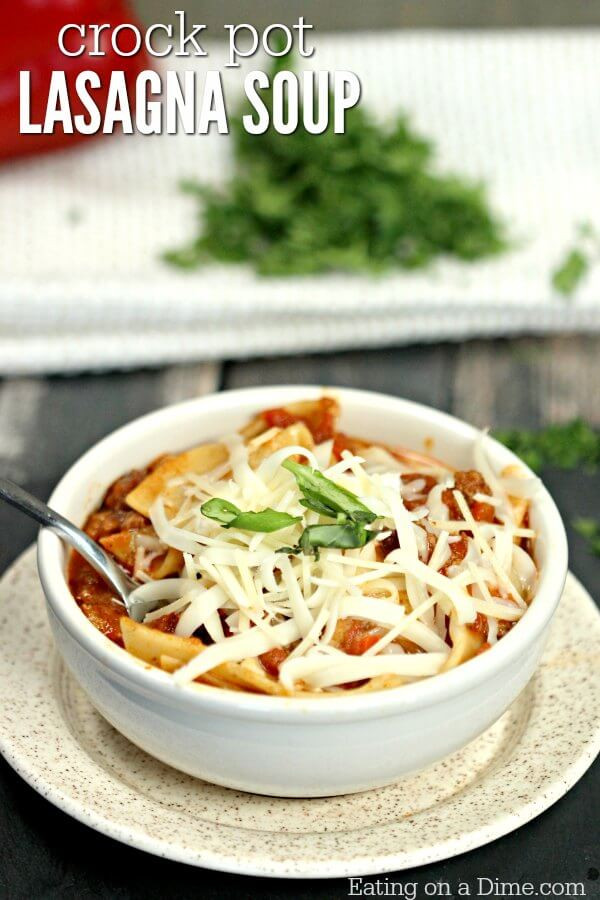 Lasagna Soup Crock Pot
 Crock pot Lasagna soup recipe Easy Lasagna Soup crock