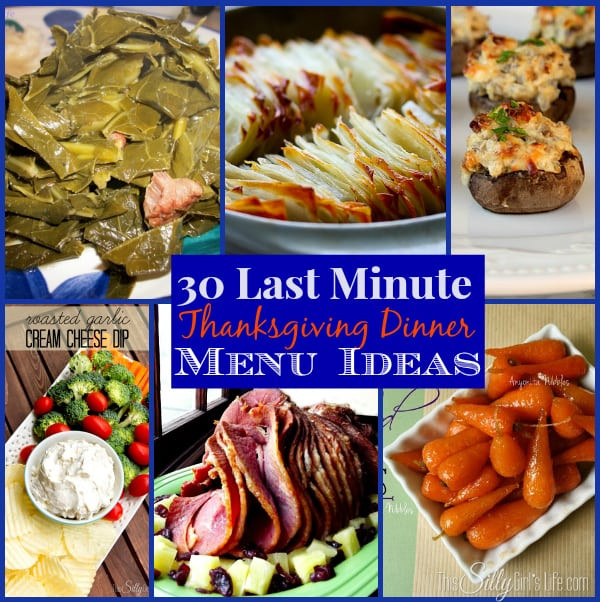 Last Minute Dinner Ideas
 30 Last Minute Thanksgiving Dinner Menu Ideas The Weekly