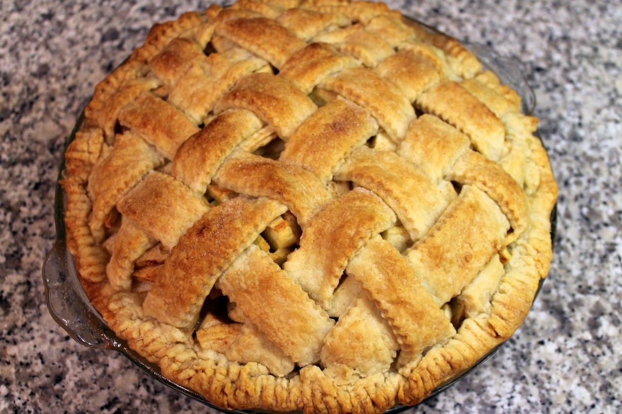 Lattice Apple Pie
 Cook In Dine Out Lattice Apple Pie with Rye Whiskey Crust