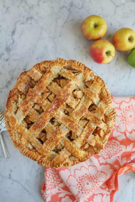 Lattice Apple Pie
 Lattice Top Apple Pie BakeForGood A BIG