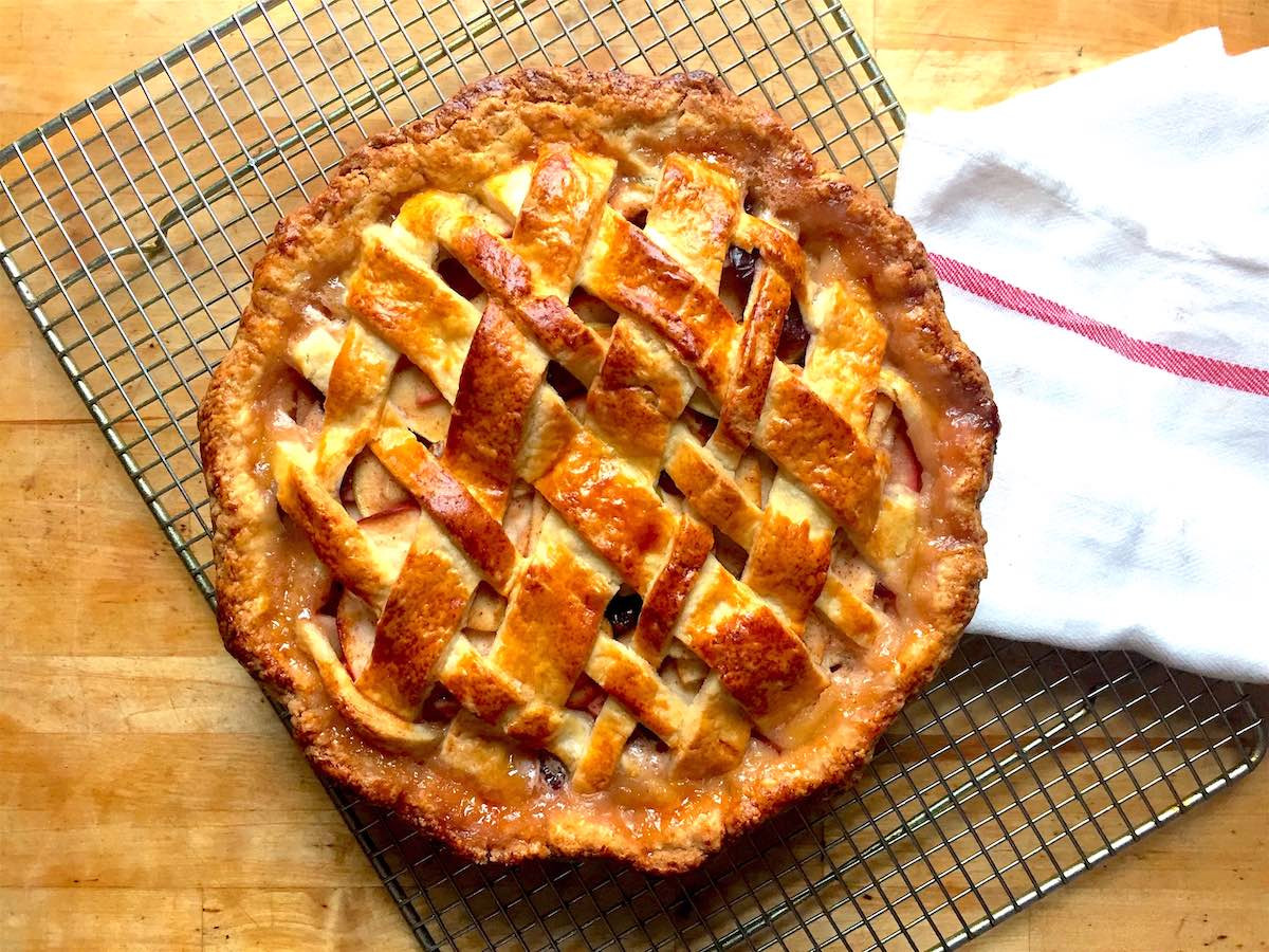 Lattice Apple Pie
 Lattice Apple Cranberry Pie Recipe