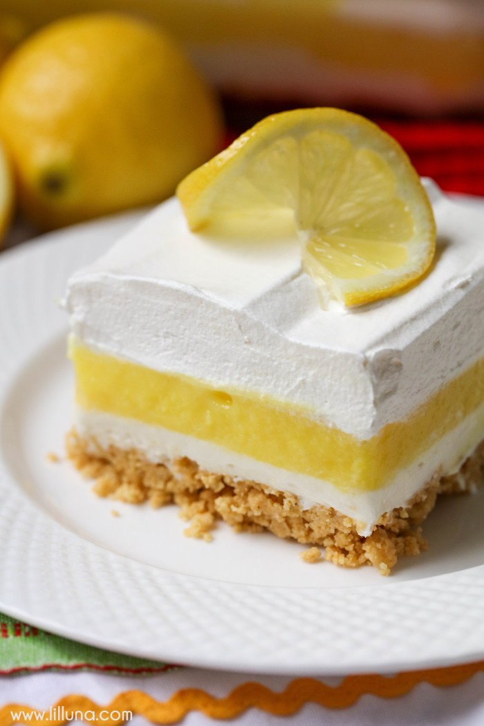 Layered Lemon Dessert
 Lemon Lasagna Lil Luna