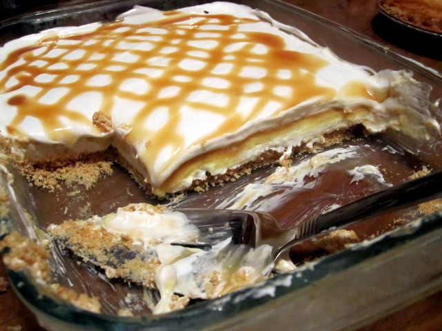 Layered Pudding Desserts
 graham cracker pudding cool whip layered dessert