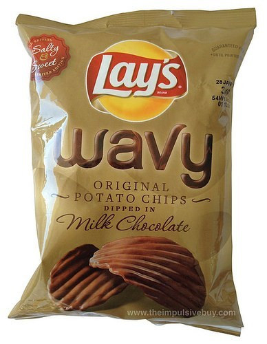 Lays Chocolate Covered Potato Chips
 REVIEW Limited Edition Lay s Wavy Original Potato Chips