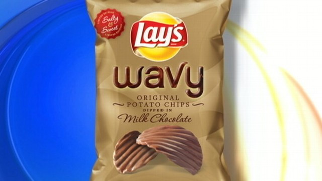 Lays Chocolate Covered Potato Chips
 Lays Expected to Debut New Chocolate Dipped Potato Chips