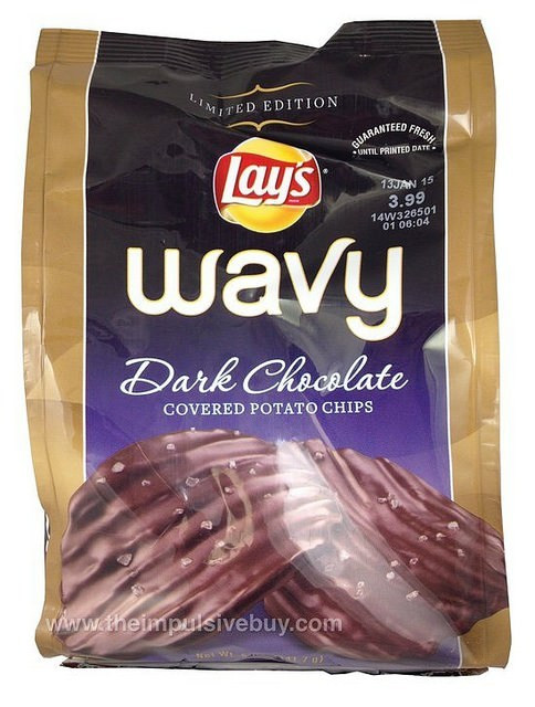 Lays Chocolate Covered Potato Chips
 REVIEW Limited Edition Lay s Wavy Dark Chocolate Covered