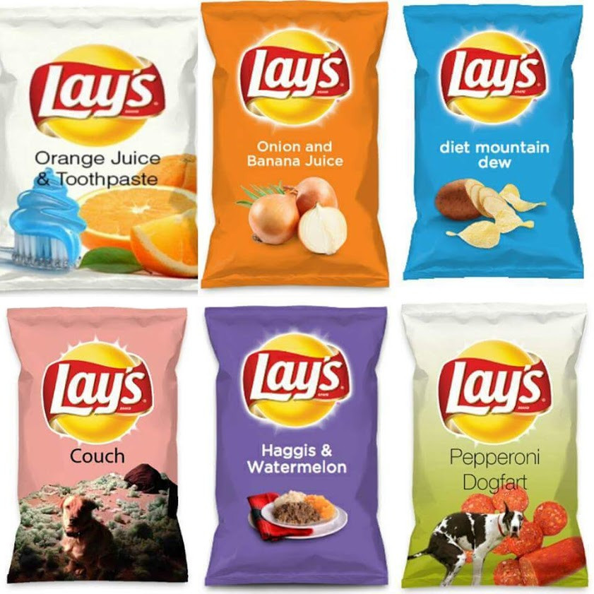 Lays Potato Chips Flavors List
 New Flavors for Lay s Potato Chips funny