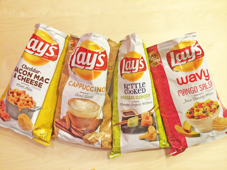 Lays Potato Chips Flavors List
 Lay s New Potato Chip Flavors Cappuccino Wasabi Ginger