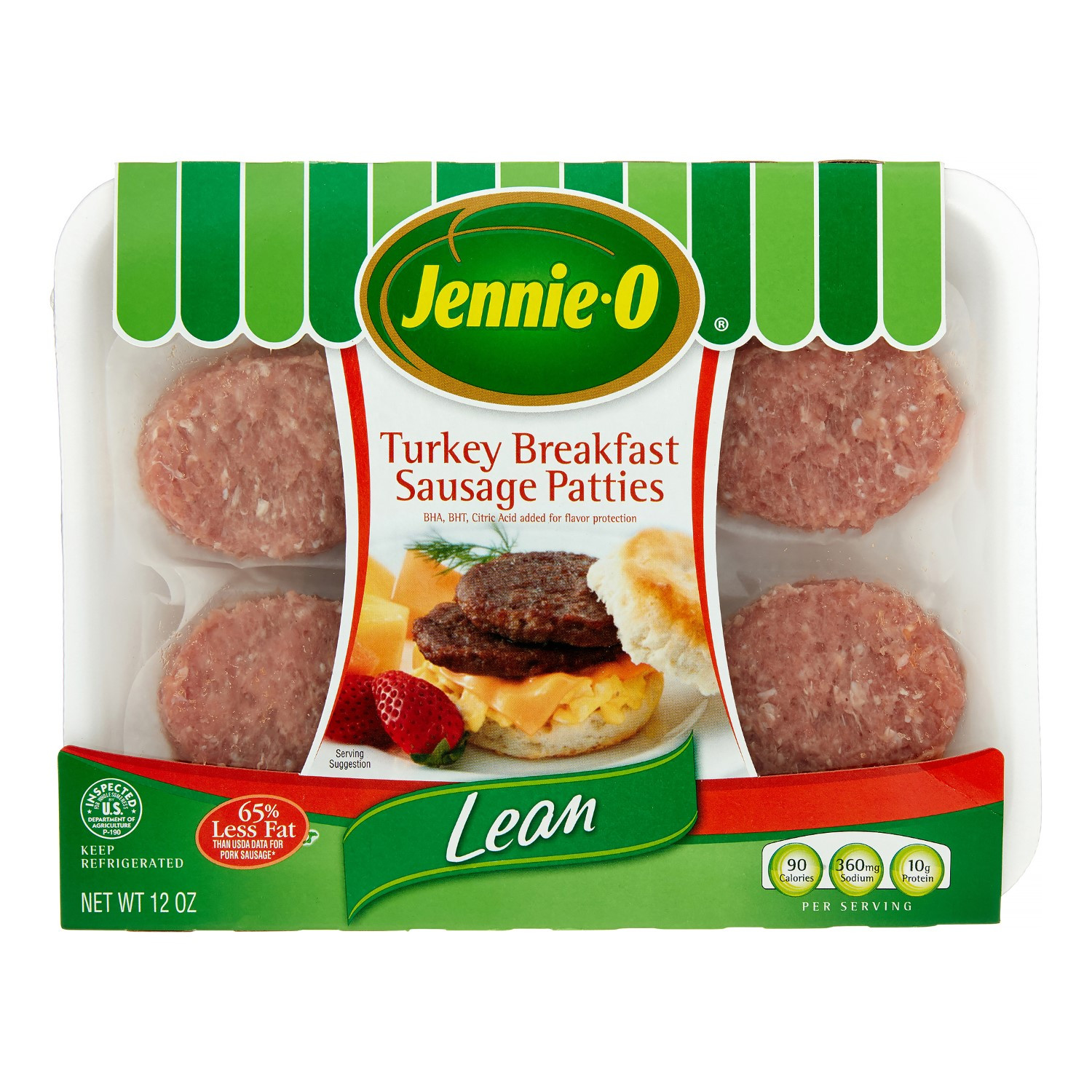Lean Breakfast Meat
 Jennie O Lean Turkey Breakfast Sausage Patties 0 75 Lb