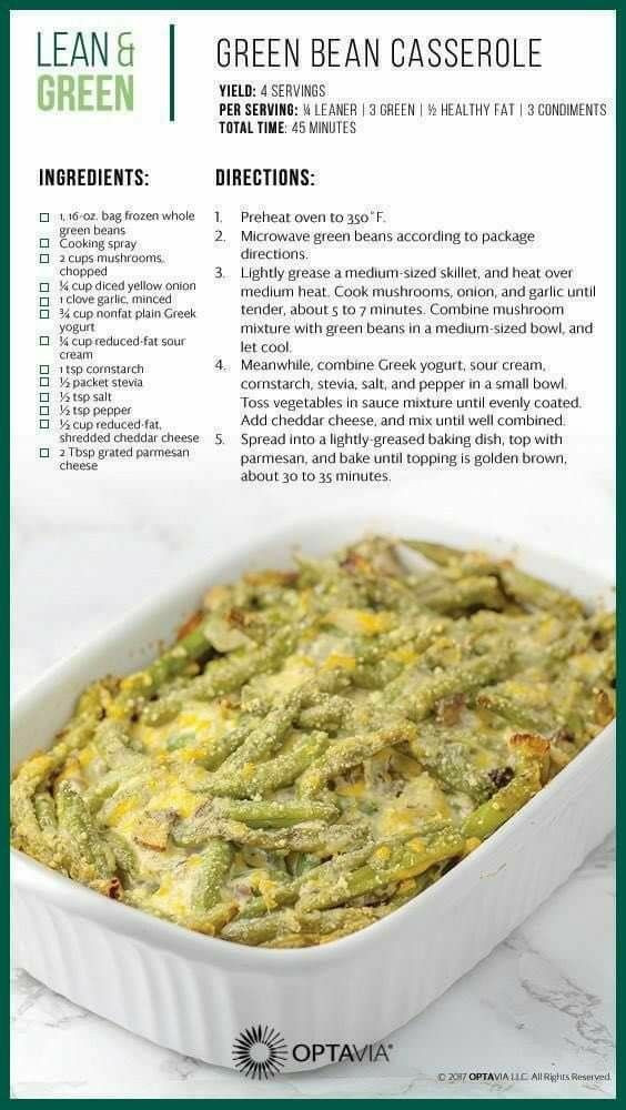 Lean Green Bean
 Green Bean Casserole