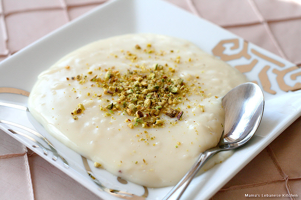 Lebanese Desserts Recipe
 Lebanese Rice Pudding Dessert With Pistachio – Riz B