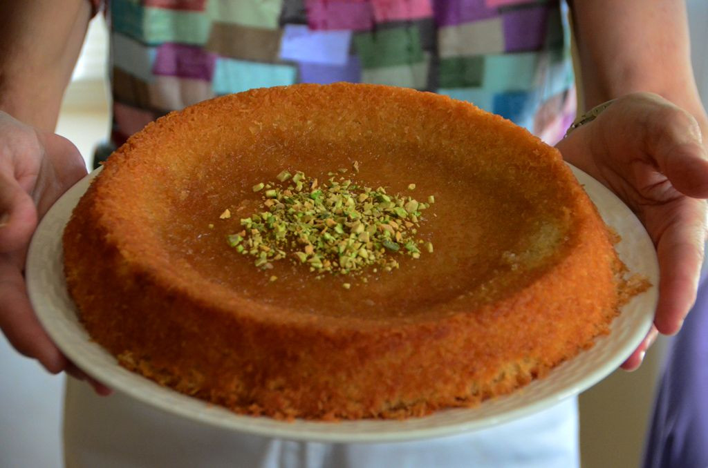 Lebanese Desserts Recipe
 Lebanese Knafeh Jibneh with Orange Blossom Syrup
