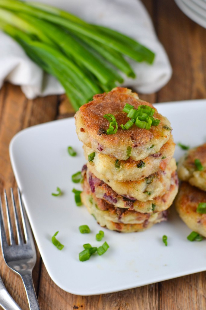 Leftover Mashed Potato Cakes
 Gluten Free Bacon Leftover Mashed Potato Cakes