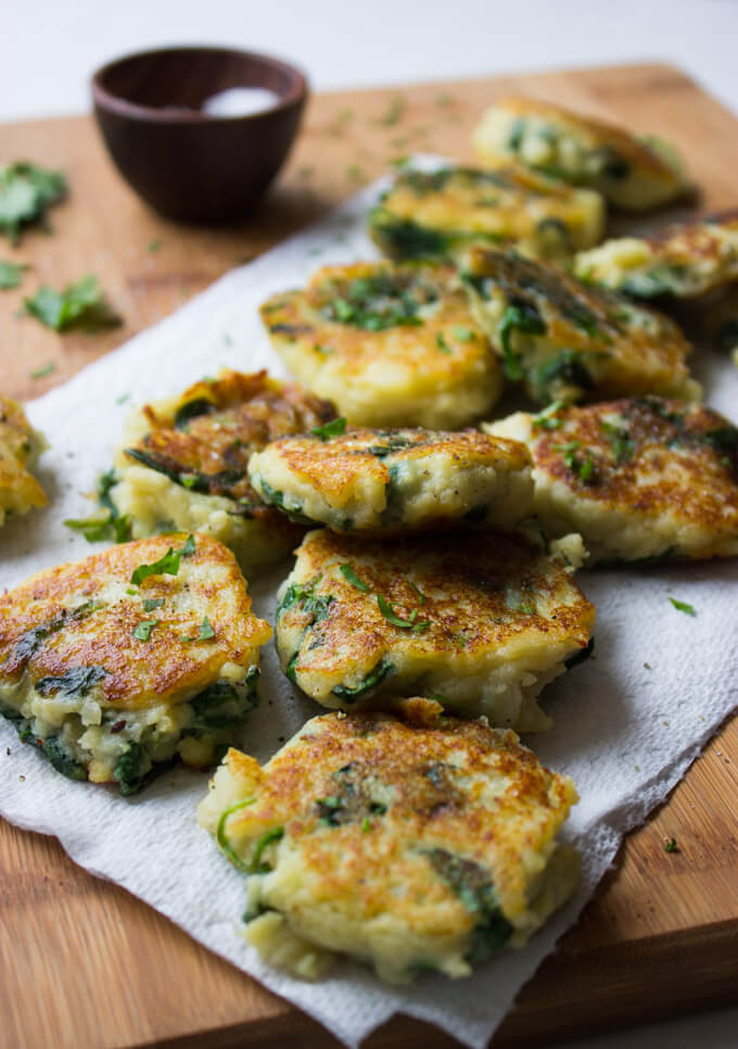 Leftover Mashed Potato Cakes
 Leftover Mashed Potato Cakes with Spinach Little Broken